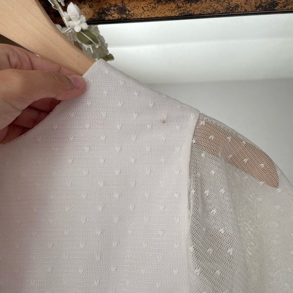 CYBERELLA BABY Ceremony Girls' Dress - Polka Dot Tulle (Aquamarine & Ivory) - Picture 8 of 11